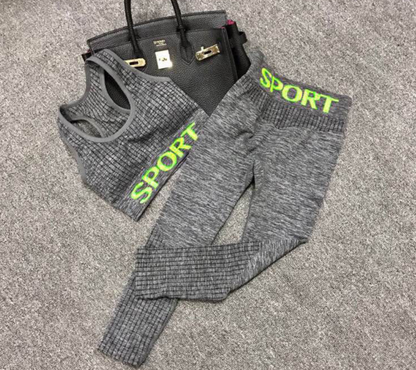 Women's Fitness Outfit Set - Running & Yoga Sports Bra