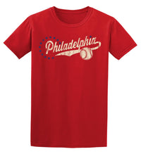 J2 Sport Philadelphia Baseball T-Shirt – Men & Women Short Sleeve Sport Shirt Red